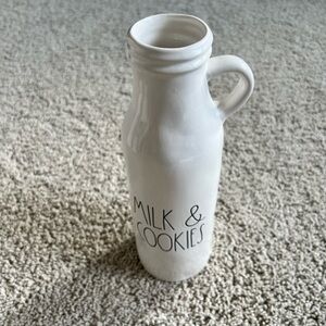 Rae Dunn White Milk & Cookies Pitcher